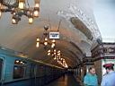 10 Day 12 --- A rapid-transit train passing a metro station we visited.JPG